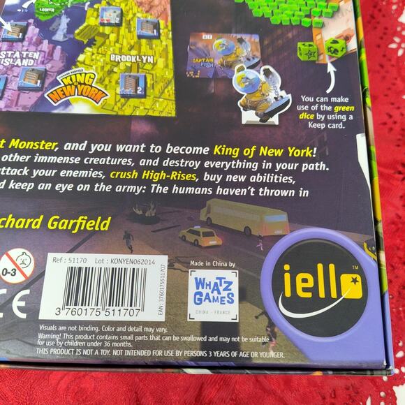 King Of New York Board Game Iello Games Base Core Richard Garfield Complete - Picture 10 of 11